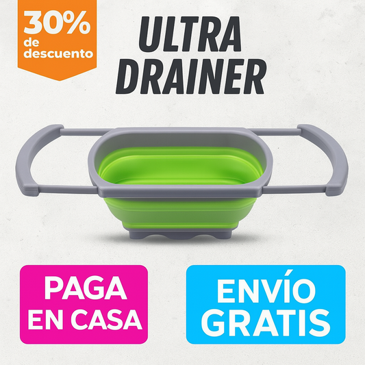 Ultra Drainer  🧼 Colador Escurridor Plegable Multiusos👌